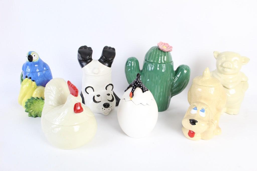Lot of Seven Cookie Jars (Lot 2 of 9) (1 of 10)