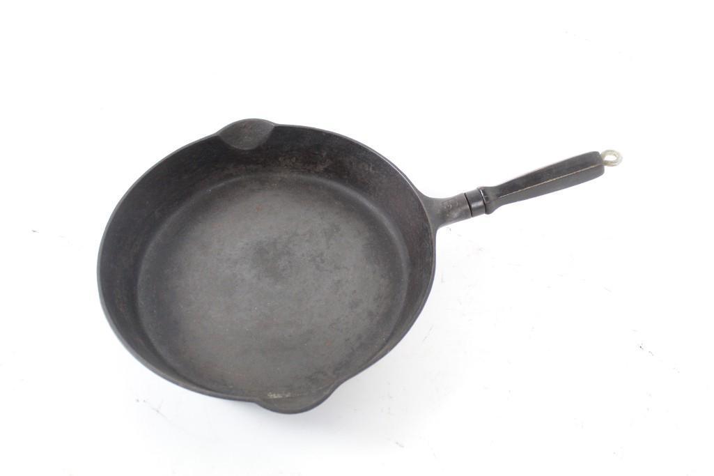 Griswold Cast Iron Pan Wood Hex Handle 727A Size 9,Erie (1 of 7)