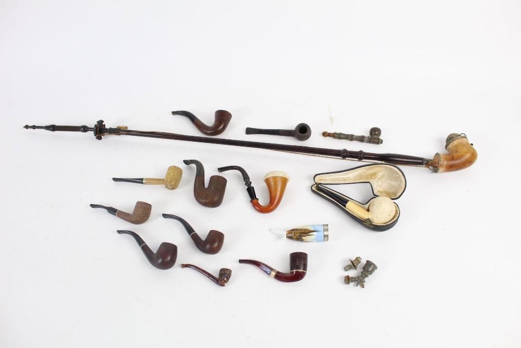 Lot of Antique Tobacco Smoking Pipes,Hashish,Meerschaum (1 of 10)