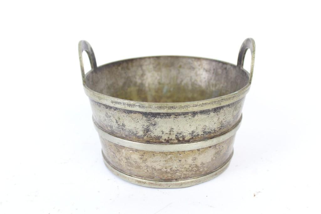 Antique 1833 Silverplate "Railroad Club" Ice Bucket (1 of 7)