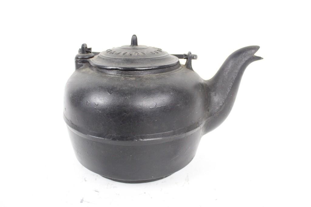 19c JMB Davidson Albany, NY Cast Iron Kettle, Gate Mark (1 of 8)