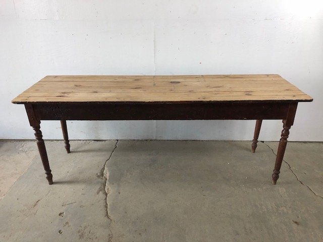 Authentic Antique Farm Harvest Work Table,7-Foot Long (1 of 7)
