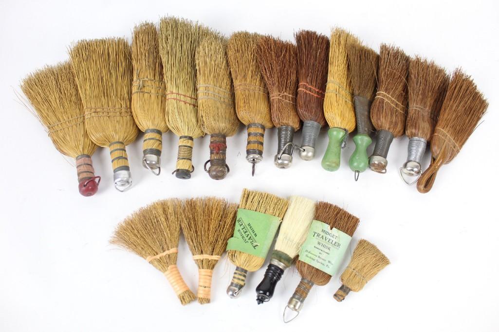 Collection of 19 Diff. Small Hand Whisk Brooms,Folk Art (1 of 9)
