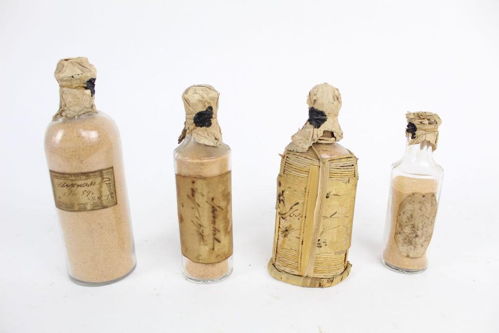 4 Antique Bottles,Wrapped inTwine,German Apothecary (1 of 6)