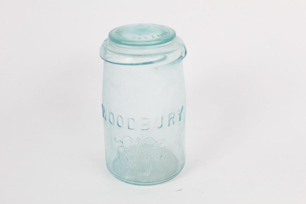 Antique 19th Cent. "Woodbury" Glass Fruit Canning Jar (1 of 7)