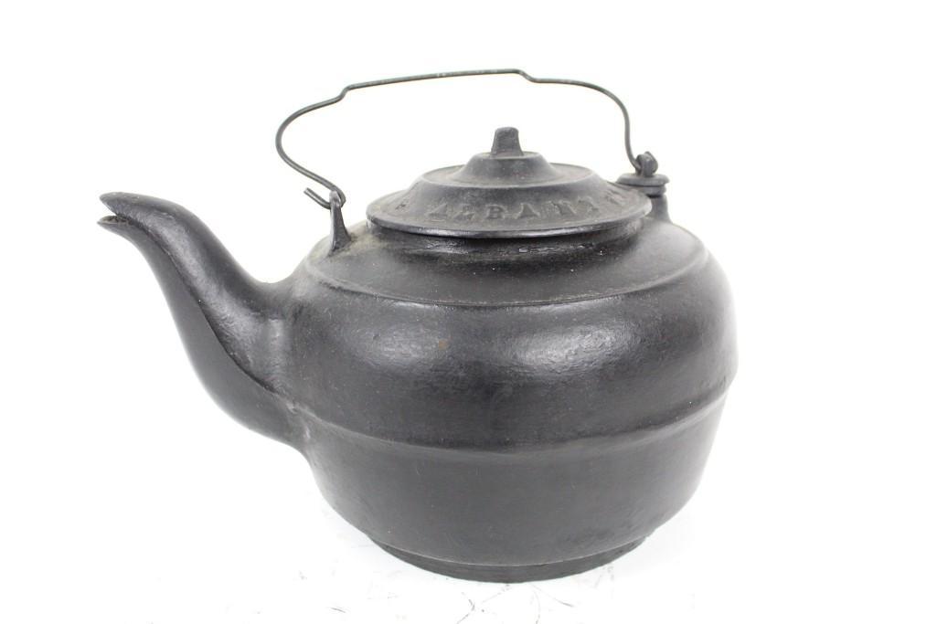Antique "Comico Albany, NY" Cast Iron Kettle,Gate Mark (1 of 8)