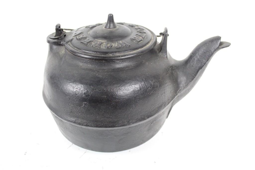 Antique Rome Stove Works Cast Iron Kettle 86,Gate Mark (1 of 8)