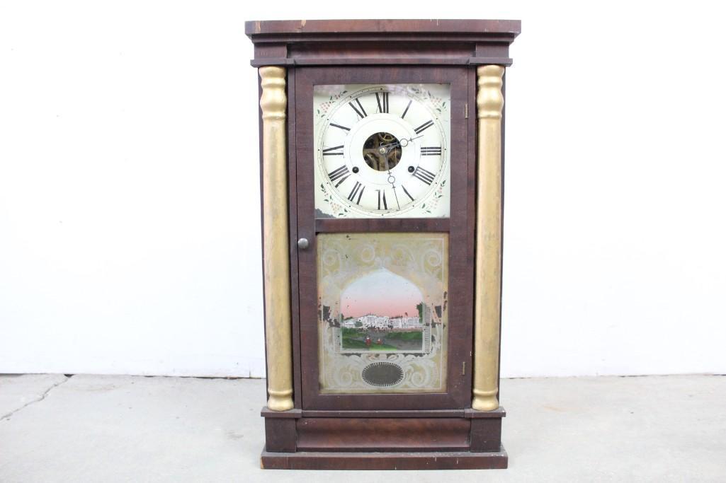 Antique Seth Thomas Clock w/ Painting Buckingham Palace (1 of 10)