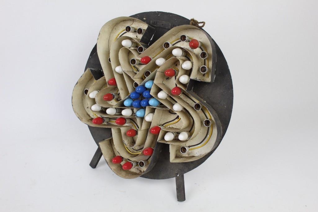 Antique Folk Art Patriotic Decorative Light Up Star (1 of 6)