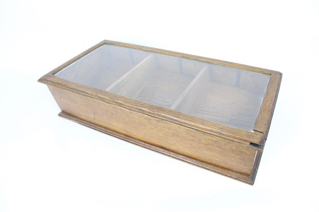 Antique Counter Top Slant Front Display Case,Shaowcase (1 of 10)
