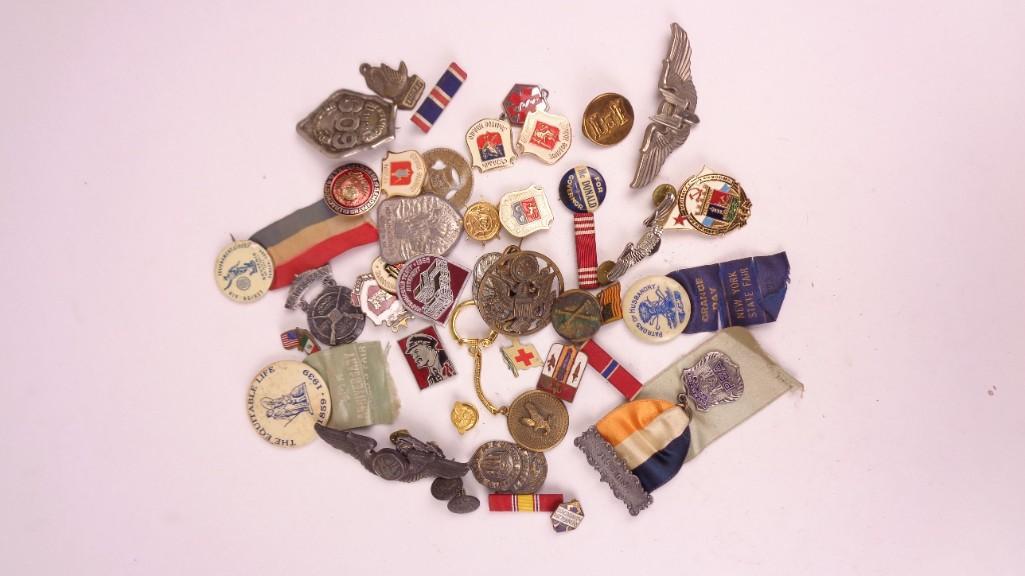 Assorted Lot of Political & Communist Pins & Medals (1 of 3)