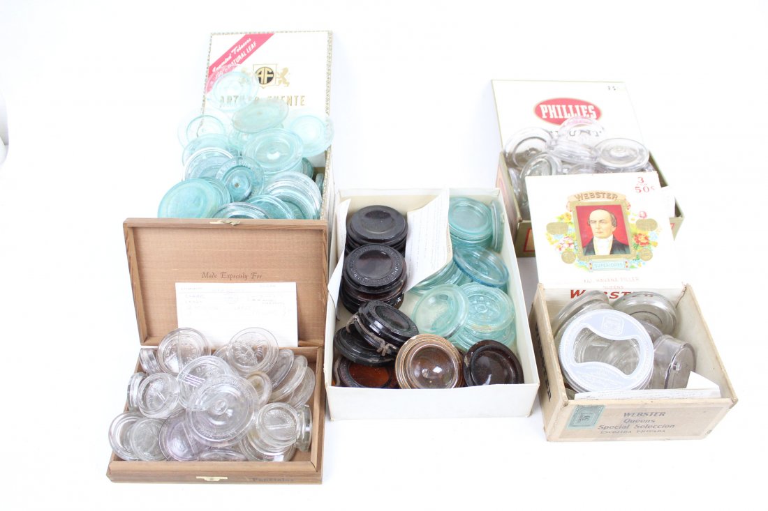 Lot #1 of Collection: Mason Jar Lids,Whitall's 1861,Etc (1 of 12)