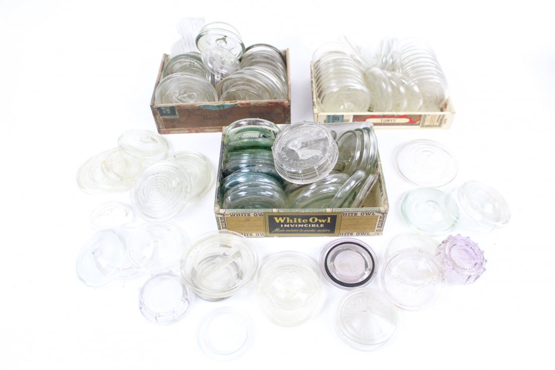 Lot #3 of Collection: Mason Jar Lids,Glass Twist on Lid (1 of 5)
