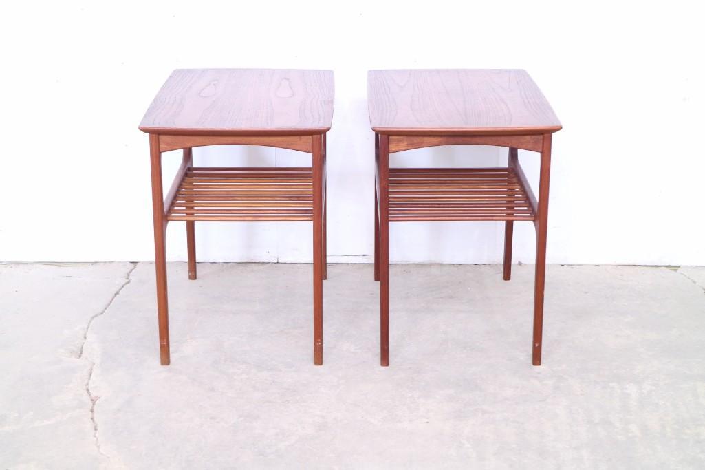 Pair of Danish Mid Century Modern Side Tables (1 of 5)