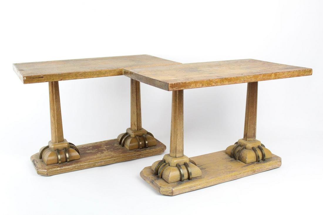 Matching Pair Wood Store Display Stands (1 of 8)