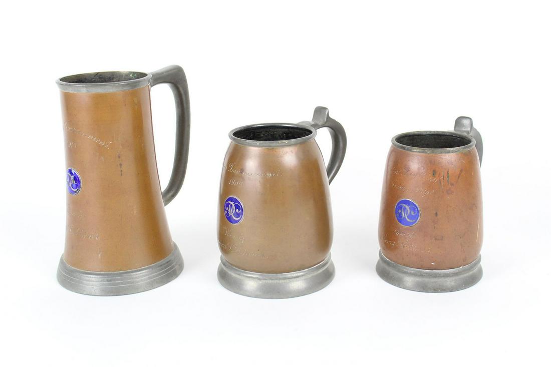 3 Trophy Prize Cups Reed & Barton 1909-1910 Awards (1 of 8)