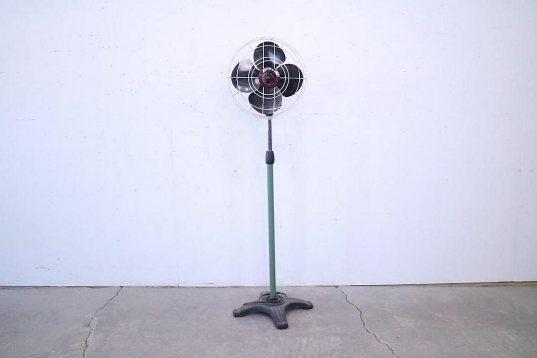 Art Deco Style Mint Green Floor Fan, Fasco Industries (1 of 6)