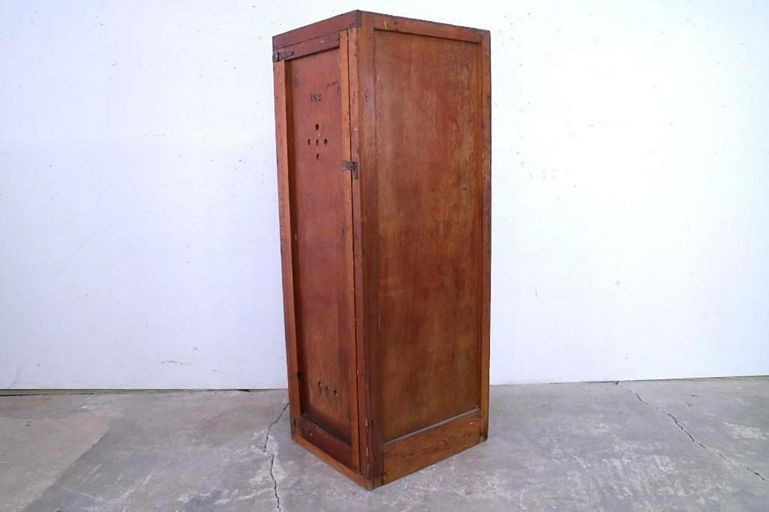 Industrial Military Wooden Clothing Storage Locker #2 (1 of 8)
