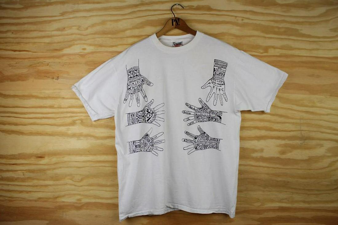 White XL Paul Rogers Tattoo Berkeley CA Vintage T-Shirt (1 of 7)