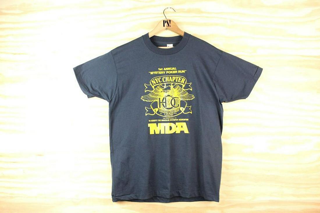 Black L Harley Davidson Vintage Motorcycle T-Shirt 1983: SHIPPING: We will ship this item in-house, for a $12 flat rate to the Continental US; $2 for each additional shirt. Please contact us for a shipping quote on larger quantities. Black L Harley Davidson