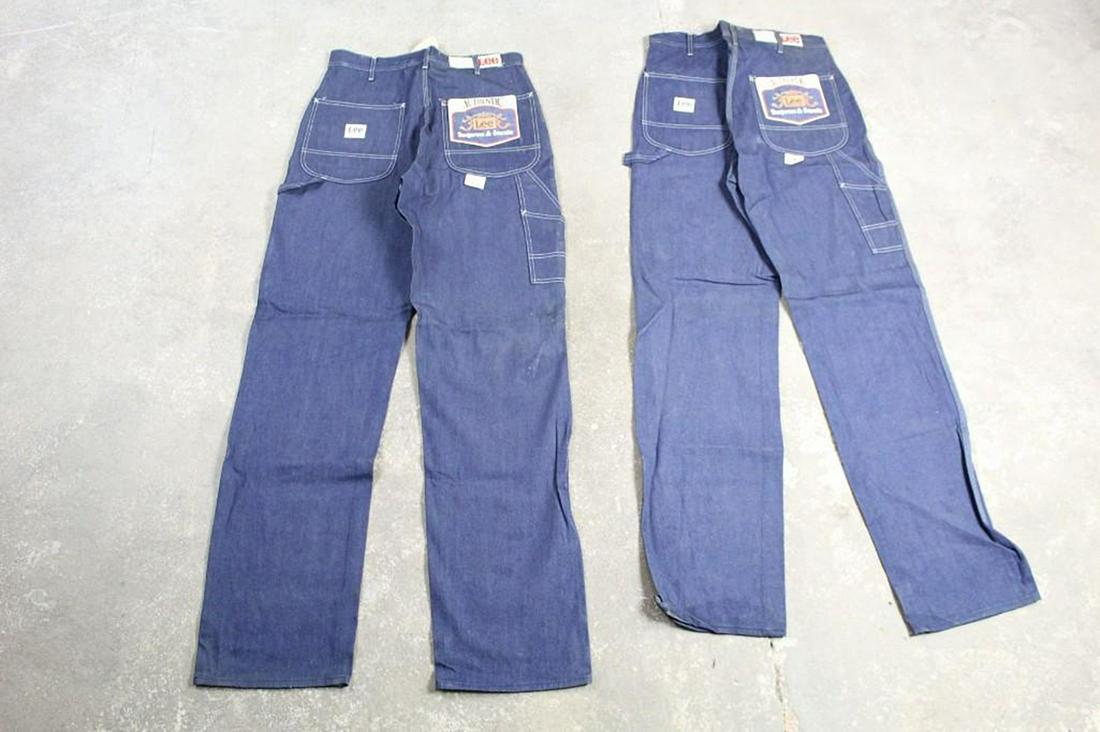2 Pairs Deadstock w/Tags Vintage Lee Blue Jeans 33x36 (1 of 12)