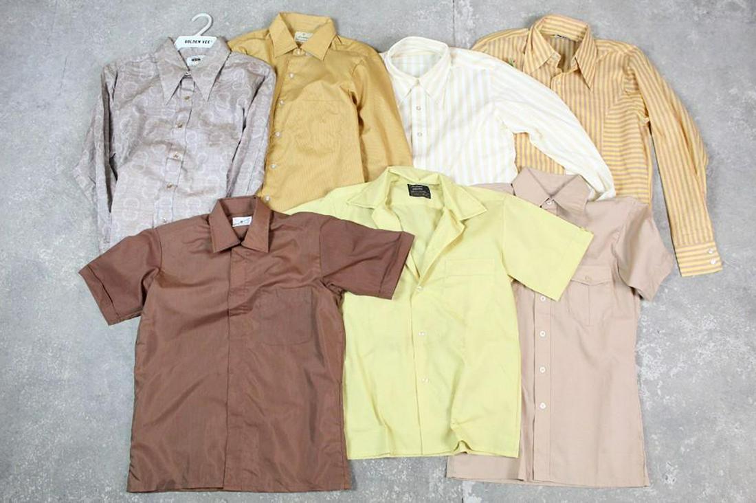 7 S M L XL Deadstock Button Down Vintage Shirts 1970's (1 of 20)