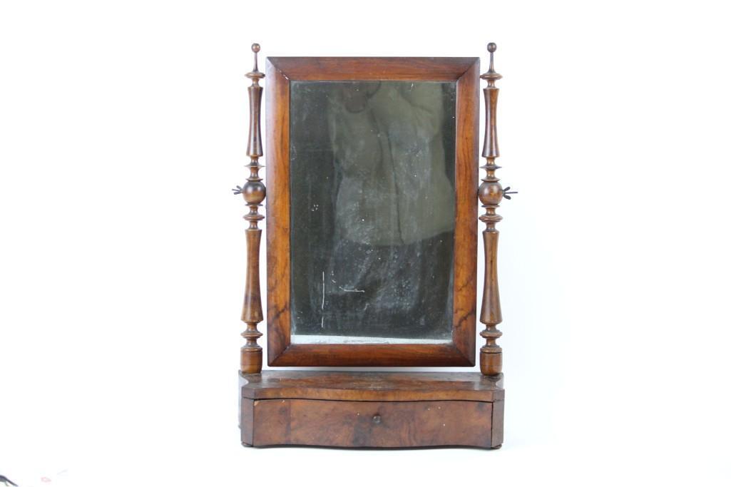 Antique 19thC Dresser Top Shaving Mirror,Mahogany (1 of 10)