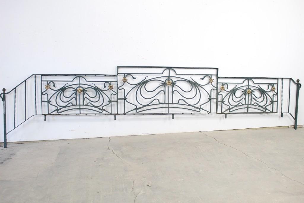 Antique Art Nouveau Iron Railing,Architectural,Hudson (1 of 10)