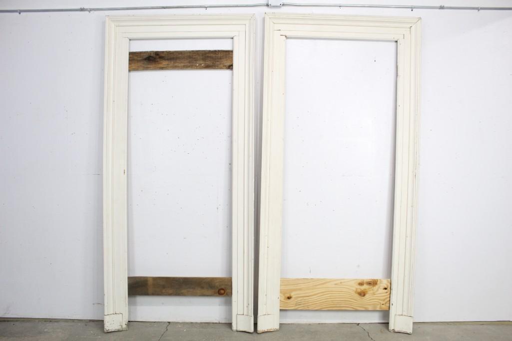 Set of 2 Patinaed Antique Architectural Door Casings (1 of 9)