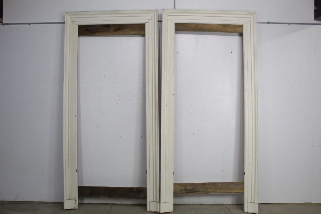 Set of 2 Patinaed Antique Architectural Door Casings (1 of 8)