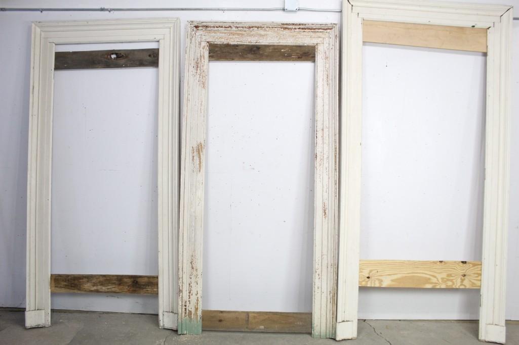 Set of 3 Patinaed Antique Architectural Door Casings (1 of 6)