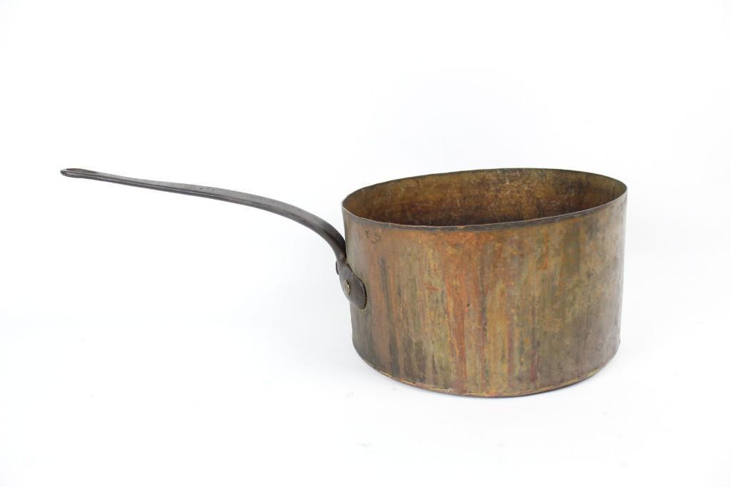 Antique Copper Cooking Pot JY Watkins, Manhattan Hotel (1 of 10)