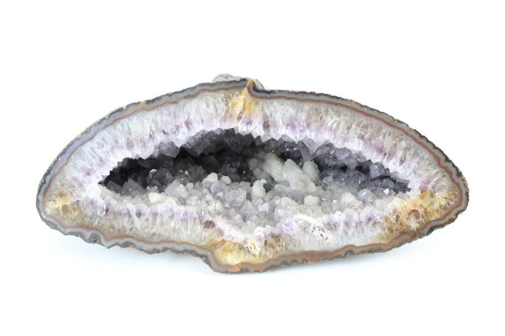 Half Cut Amethyst Geode, Light Purple & White Crystal (1 of 7)