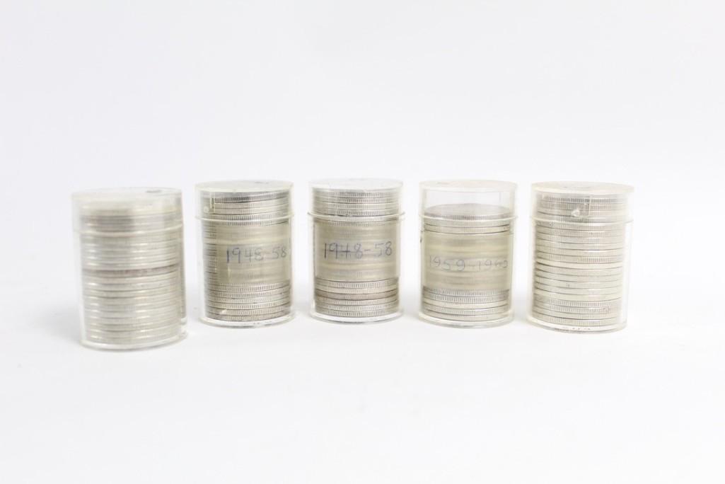 Collection 80+ Franklin Liberty Bell Half Dollar Coins (1 of 7)