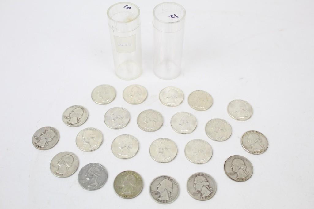 Collection of 20+ Washington Quarters (1 of 2)