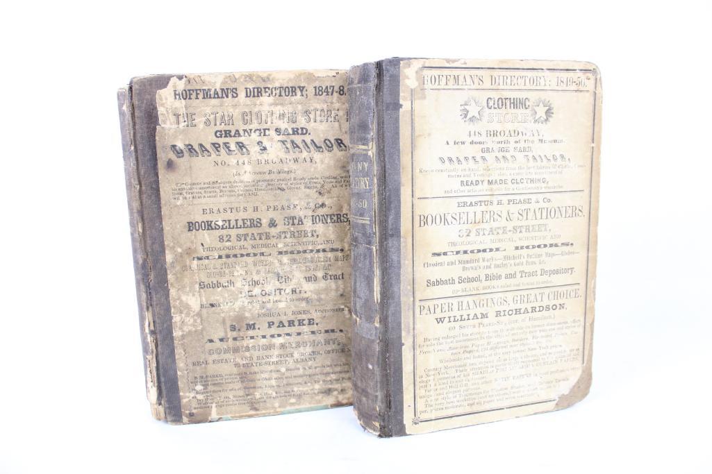 2 Albany,NY City Directories 1847 & 1849,Advetisements (1 of 15)
