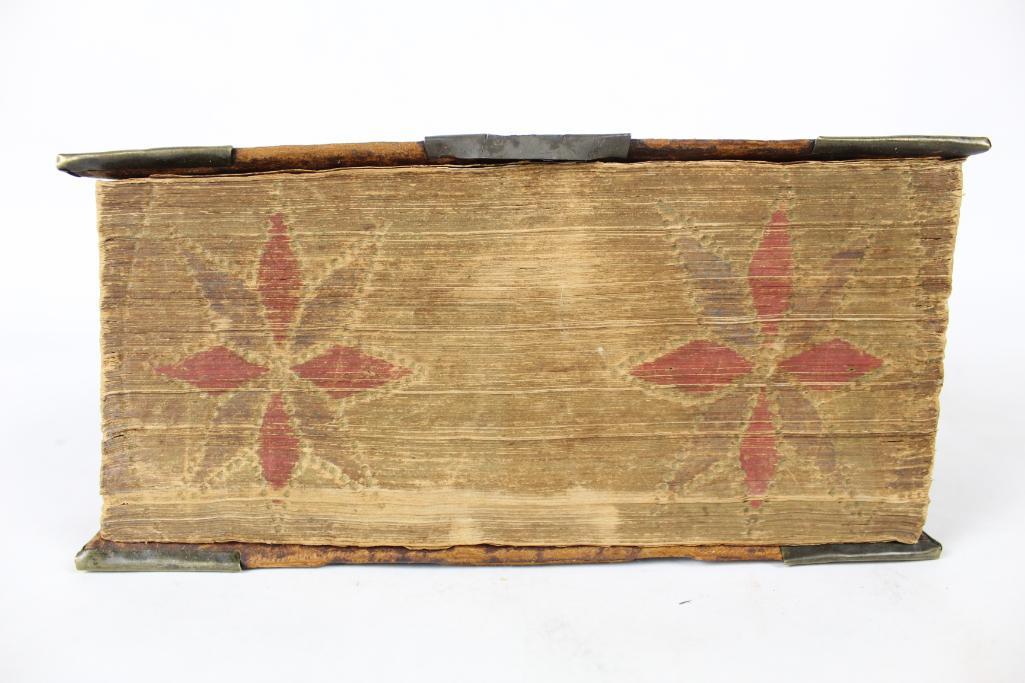 German Bible w/ Dutch Folk Art Decoration 1863 (1 of 16)