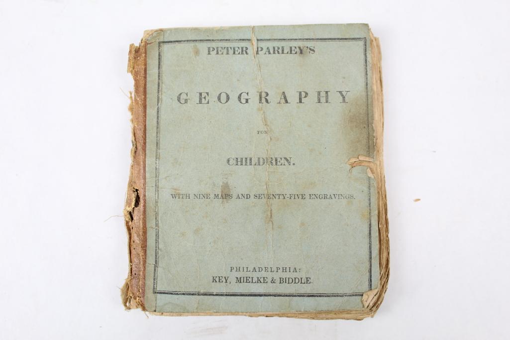 Antique Peter Parley's Geography for Children,1831,Maps (1 of 10)