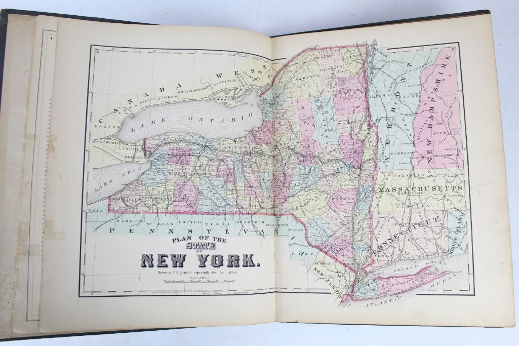 Beers & Co 1873 Atlas Columbia County, NY w/ Color Maps (1 of 19)