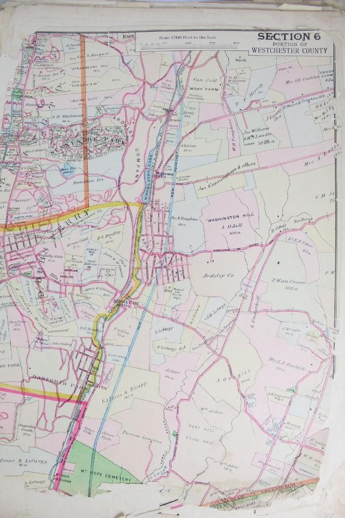 1891 Large F.W. Beers Atlas of the Hudson River Valley (1 of 18)