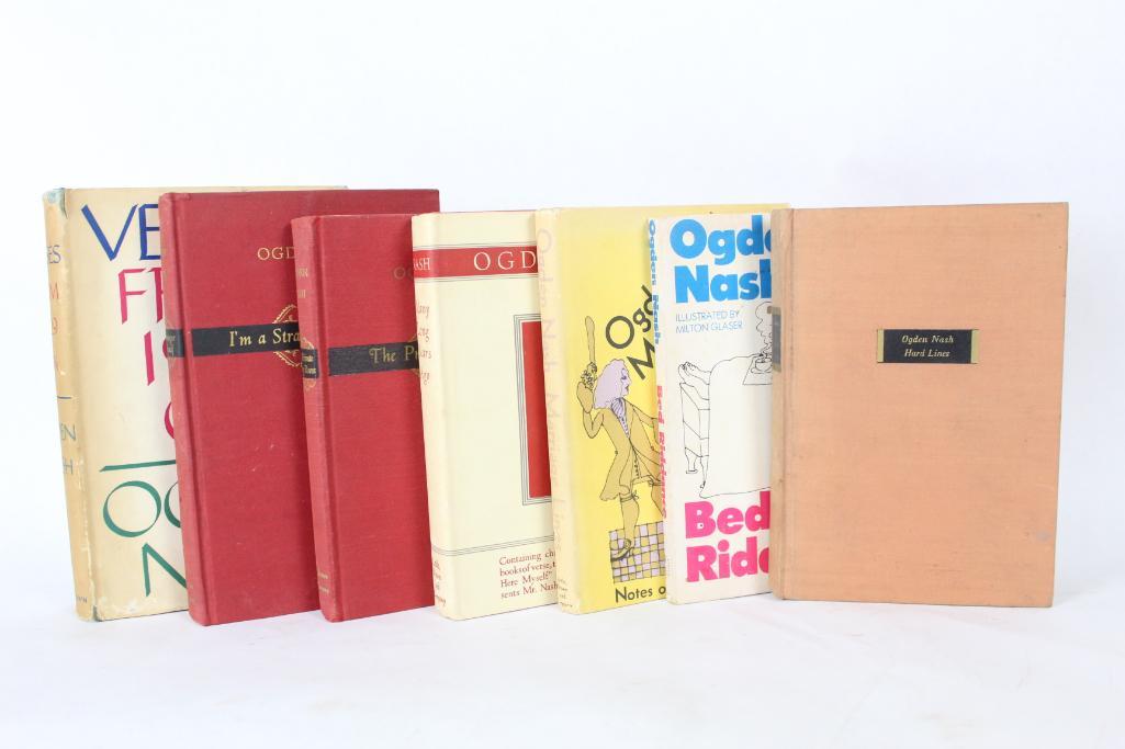 Collection of 7 Ogden Nash Books, Milton Glaser illust. (1 of 18)