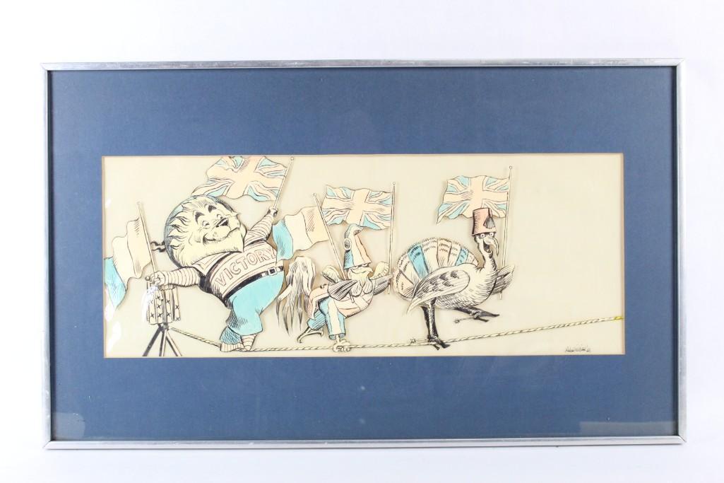 Original Richard Williams Political Art 1968 Color (1 of 6)