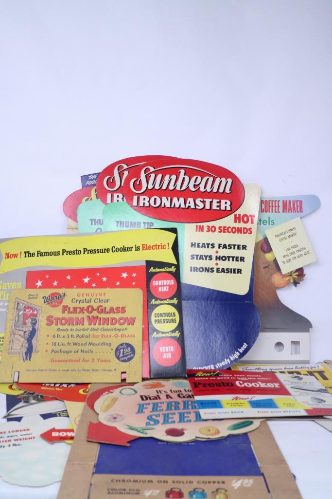Lot of 14 Appliance Store Display Signs, Sunbeam Mixer (1 of 5)