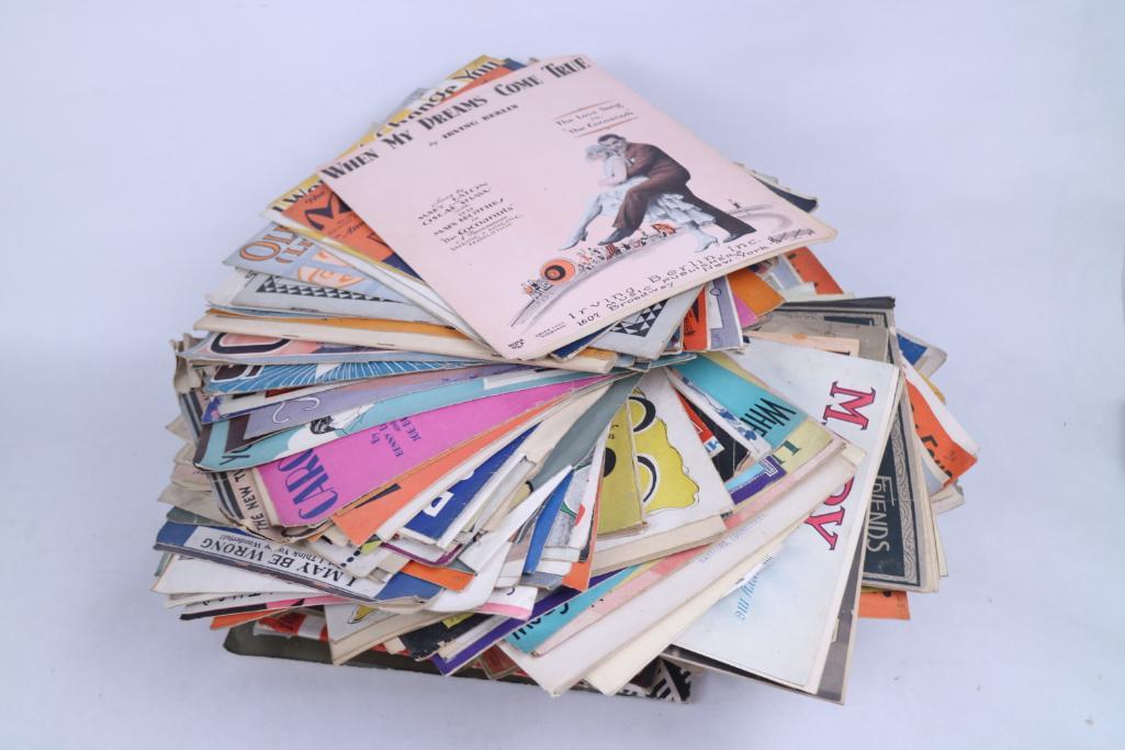 Large Lot of Vintage Sheet Music, Various Composers (1 of 11)