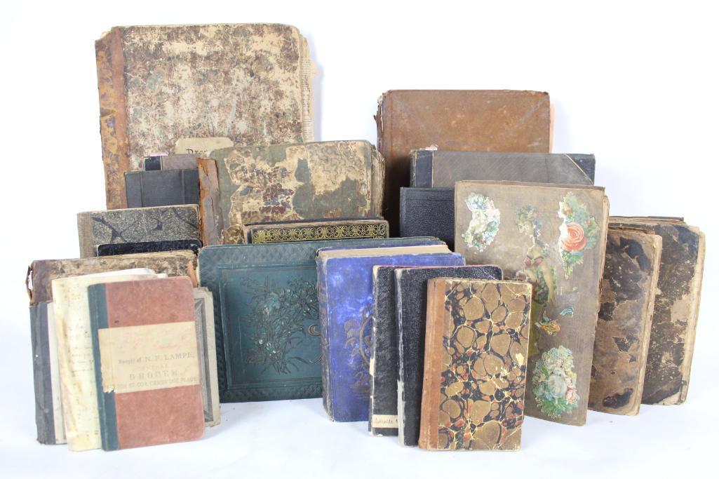 Lot of Antique Newspaper Scrapbook w/ Recipes, Photos (1 of 20)