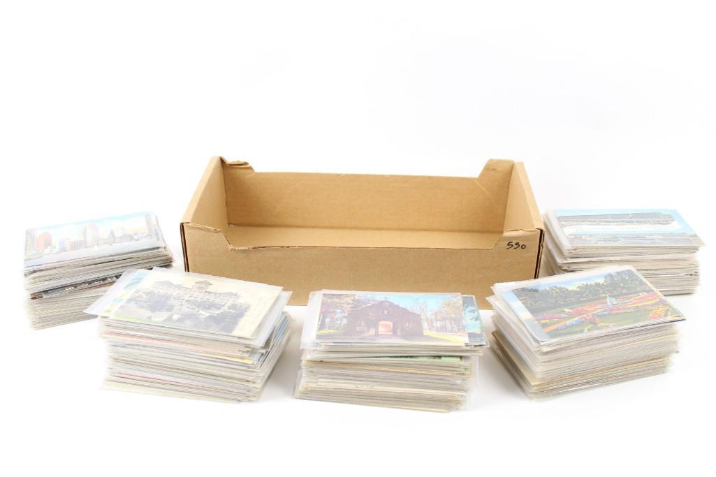 Huge Lot 500+ Vintage & Antique Postcards,1 of 7 (1 of 8)