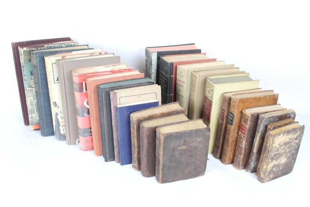 Lot of 23 English Dictionaries and Linguistic Books (1 of 20)