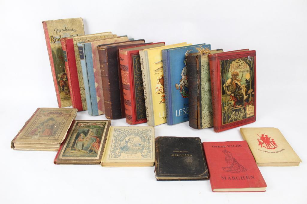 Lot of 15 Antique Books of Fairytales, German & English (1 of 19)