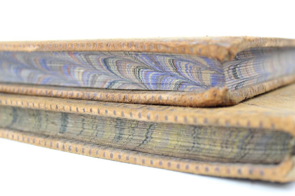 Pair of Antique Leather Ledgers from Kinderhook NY 1871 (1 of 20)