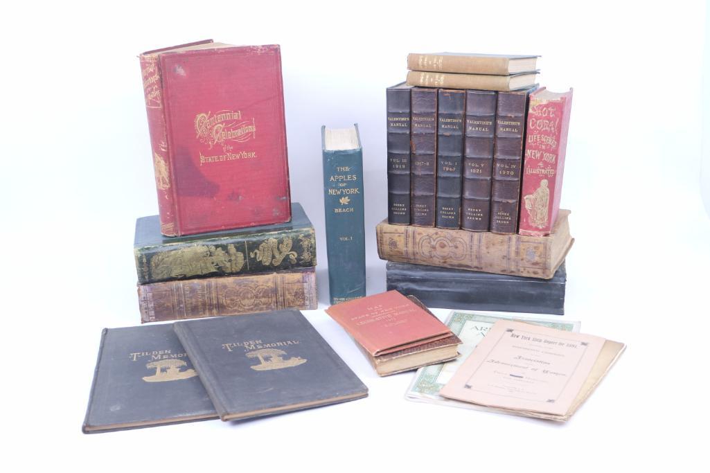 Lot of 21 Antique New York History Books & Pamphlets (1 of 11)